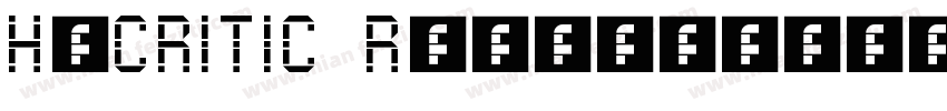 H_CRITIC Regular字体转换